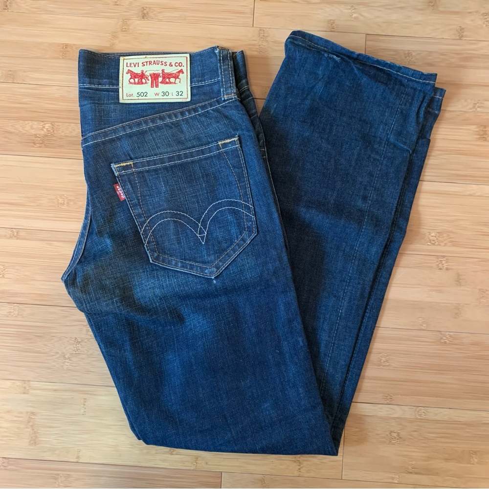 Vintage Rare Levi's 502 JAPAN Mens Size 30 x 32 Straight Denim Jeans Low Rise